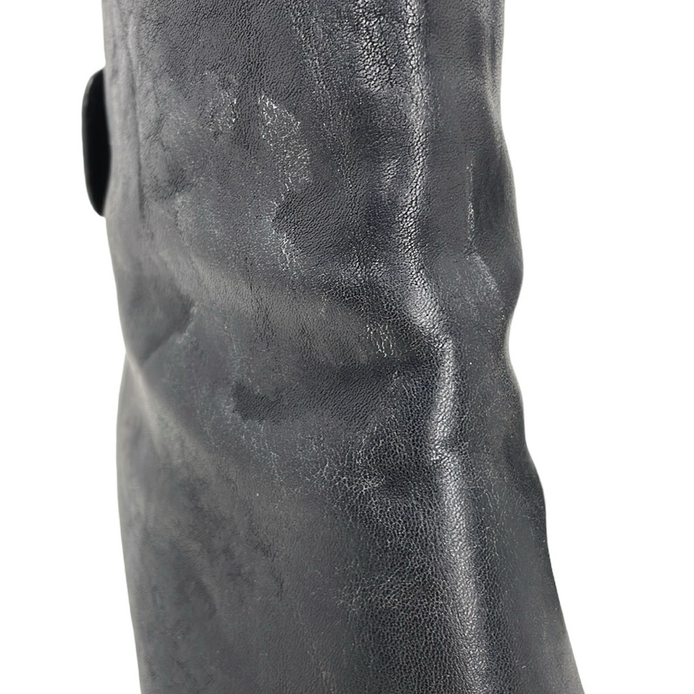 Rag & Bone Boots Women's 8.5 Black Leather Heeled Ankle Bootie Zip Round Toe - Picture 14 of 15